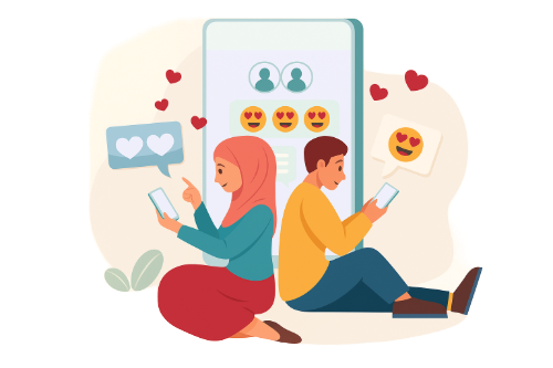 Ta'aluf connecting people illustration